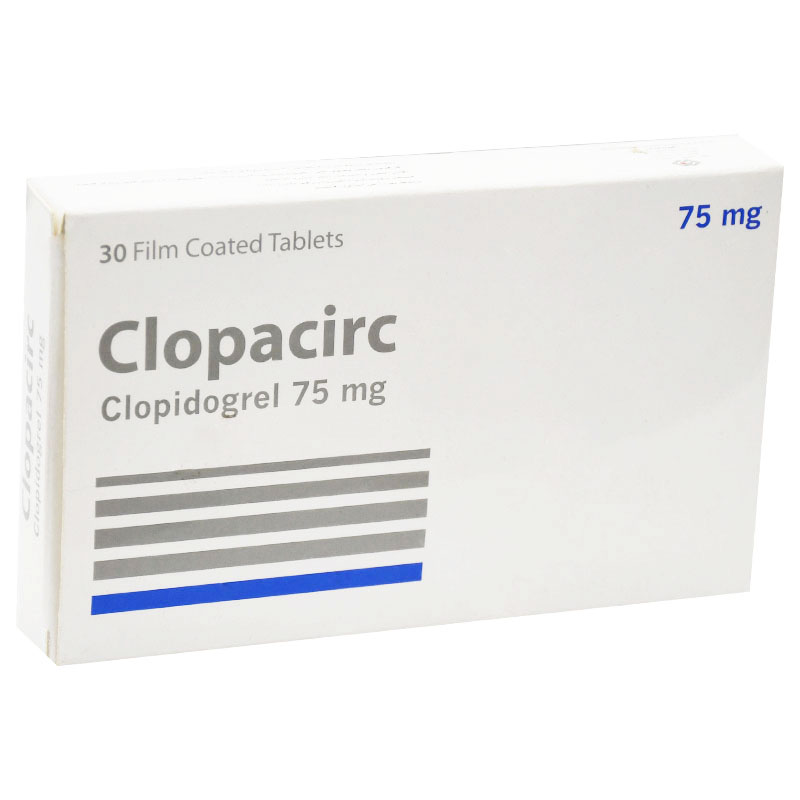 Clopacirc 75mg 30 Film Coated Tablet image number 0