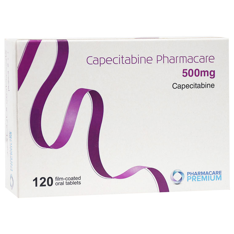 Capecitabine Pharmacare 500mg 120 Film Coated Tablet image number 0