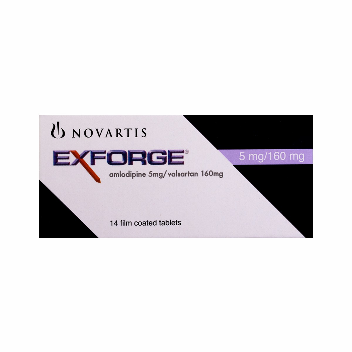 Exforge 5/160mg 14 Tablets image number 0
