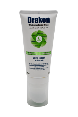Drakon Whitening Facial Wash With Brush Oily Skin 175ml image number 0