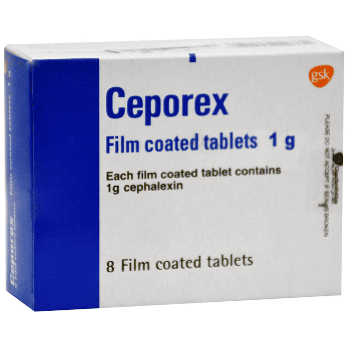 Ceporex 1gm 8 Tablets image number 0