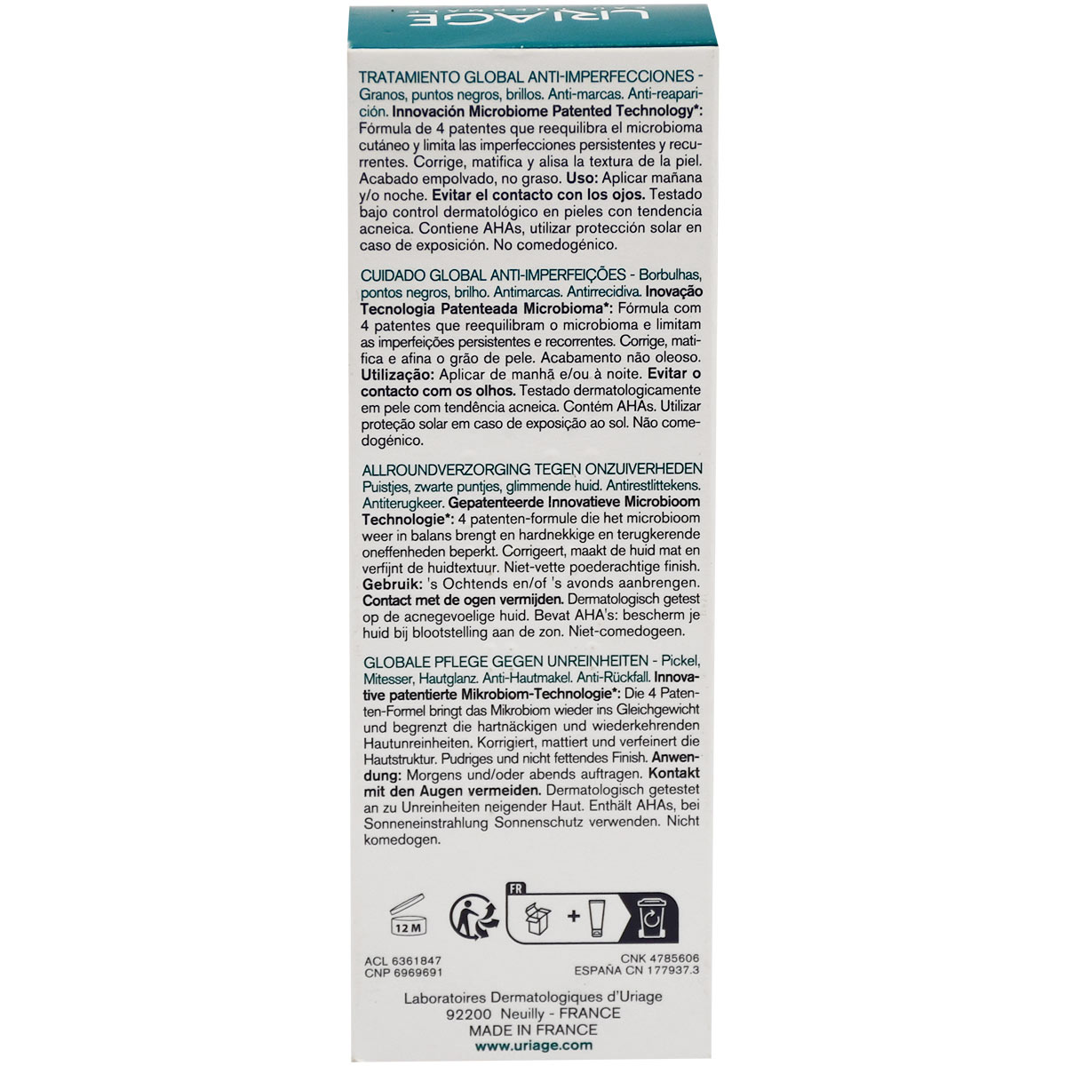 Uriage Hyseac 3-Regul+ Anti-Blemish Cream 40 ml image number 1