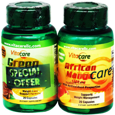 Vitacare Green Coffee and African Mango 2X20 Capsules (Offer Pack) image number 0