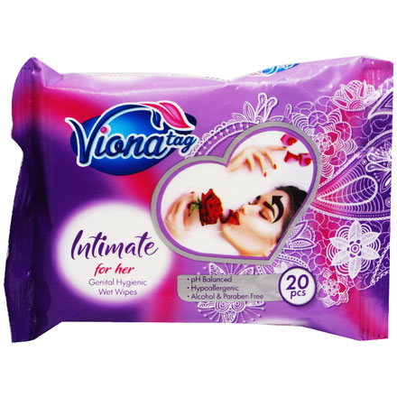 Vionatag Intimate Wet Wipes 20 Pieces image number 0