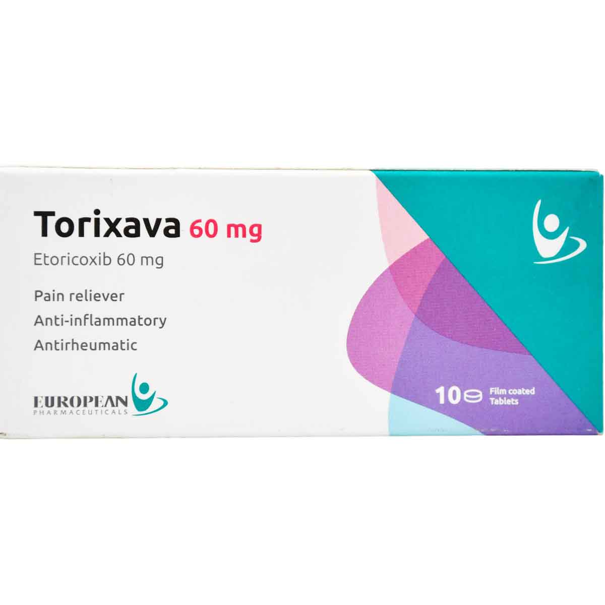Torixava 60mg 10 Film Coated Tablets image number 0