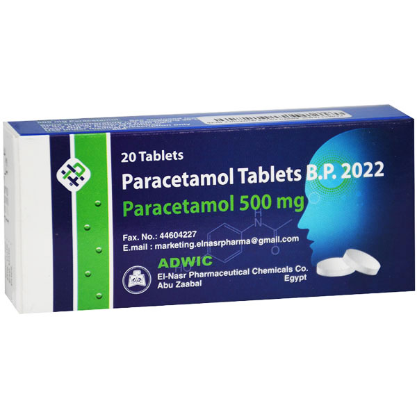 Paracetamol 500mg 20 Tablets image number 0