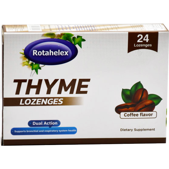 Rotahelex Thyme (Coffee Flavor) 24 Lozenges Tablets image number 0