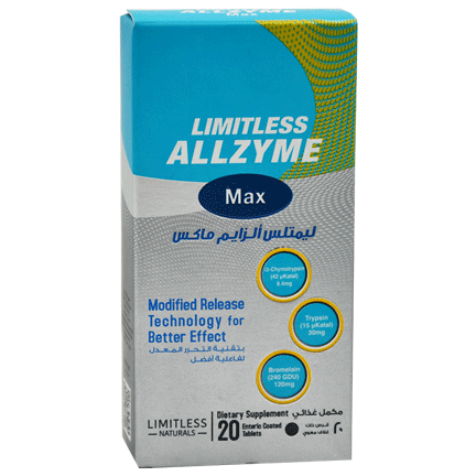 Limitless Allzyme Max 20 Enteric Coated Tablet image number 0