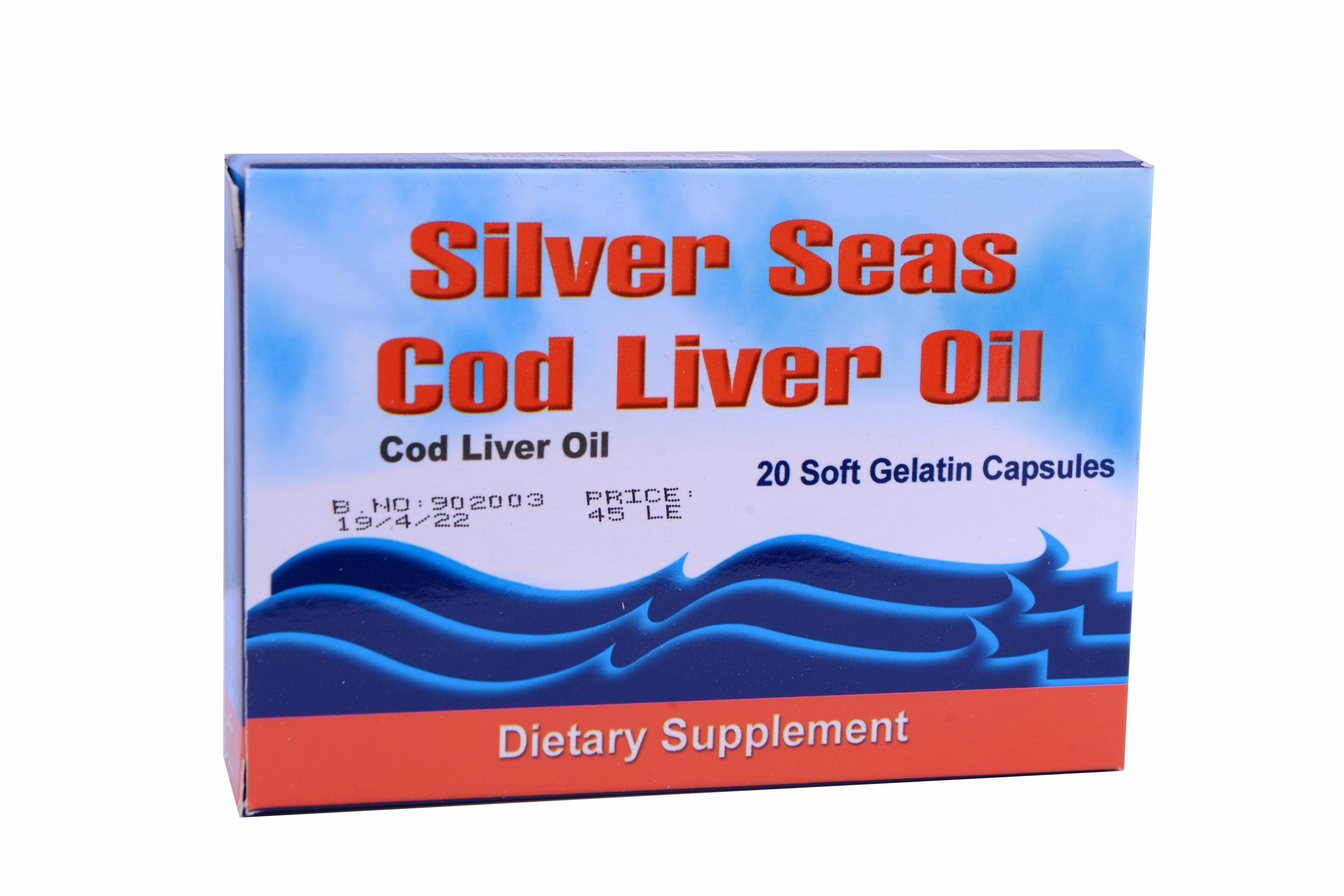 Silver Seas 550mg 20 Soft Gel Capsules image number 0