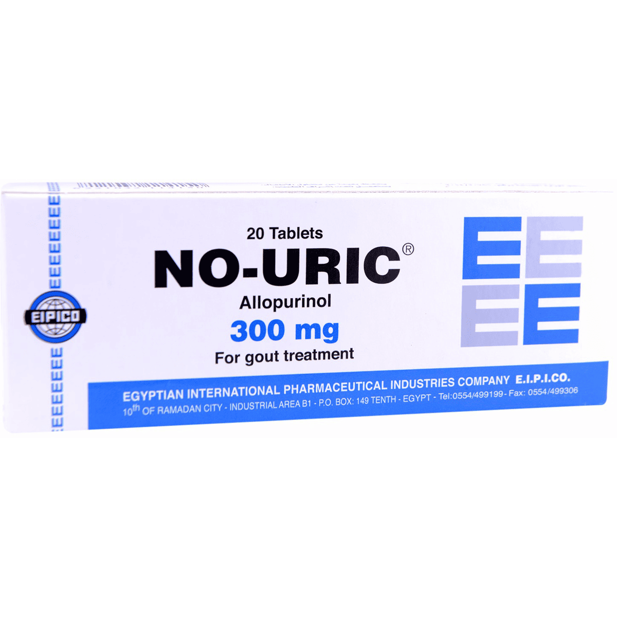 No Uric 300mg 20 Tablets image number 0