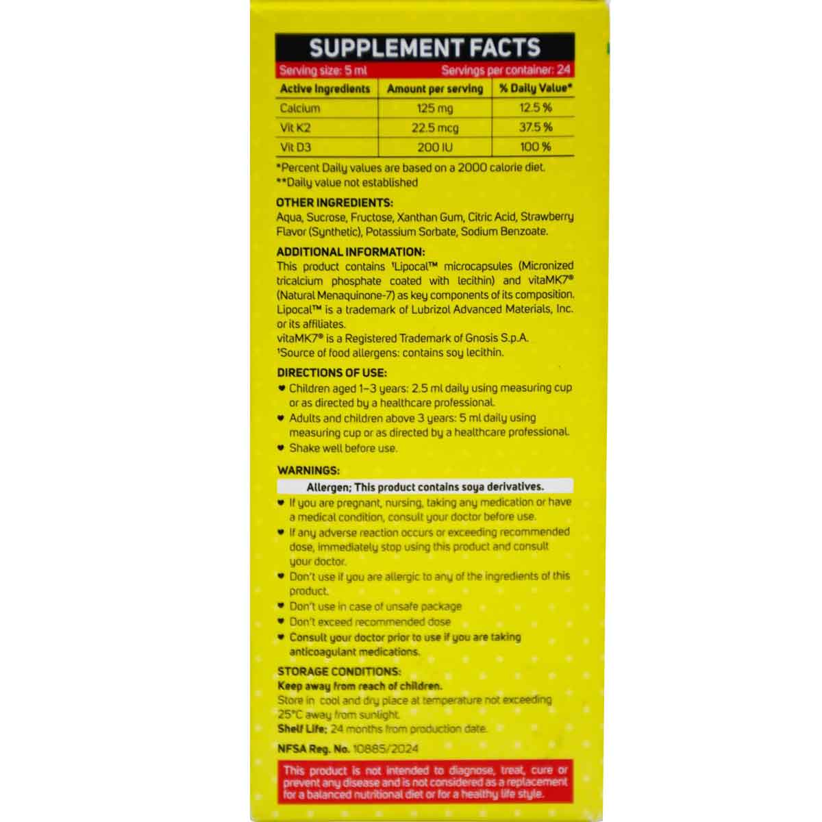 Trio Strawberry Flavor Suspension 120ml image number 1