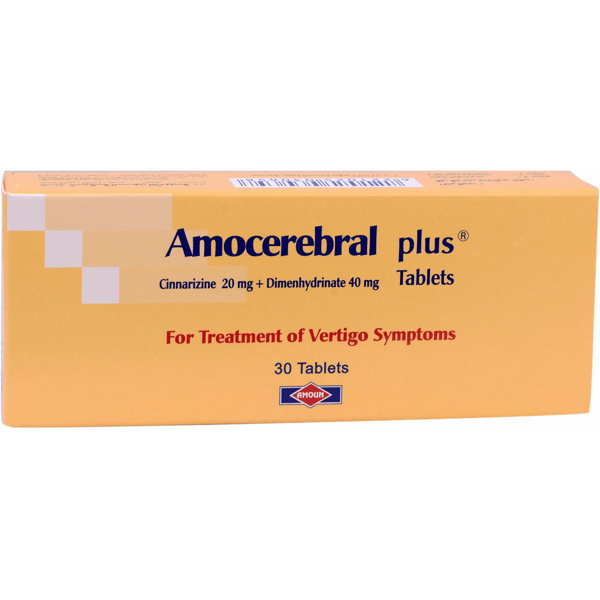 Amocerebral Plus (20mg + 40mg) 30 Tablets image number 0
