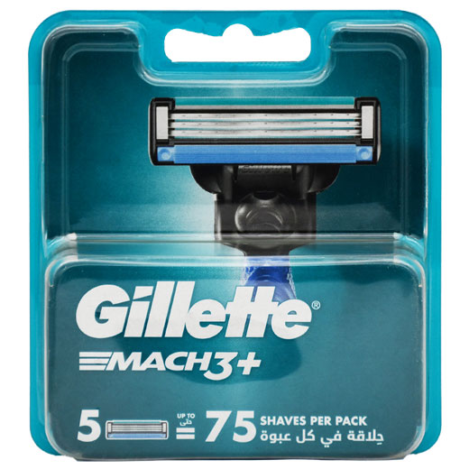 Gillette Mach (3+) Blades 5 Pieces image number 0