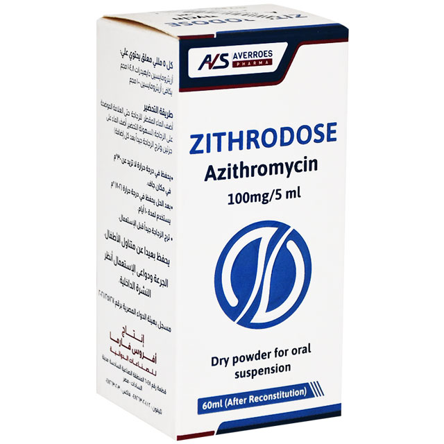 Zithrodose 100mg Suspension 60ml image number 0