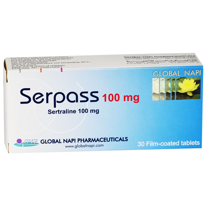 Serpass 100mg 30 Film Coated Tablets image number 0