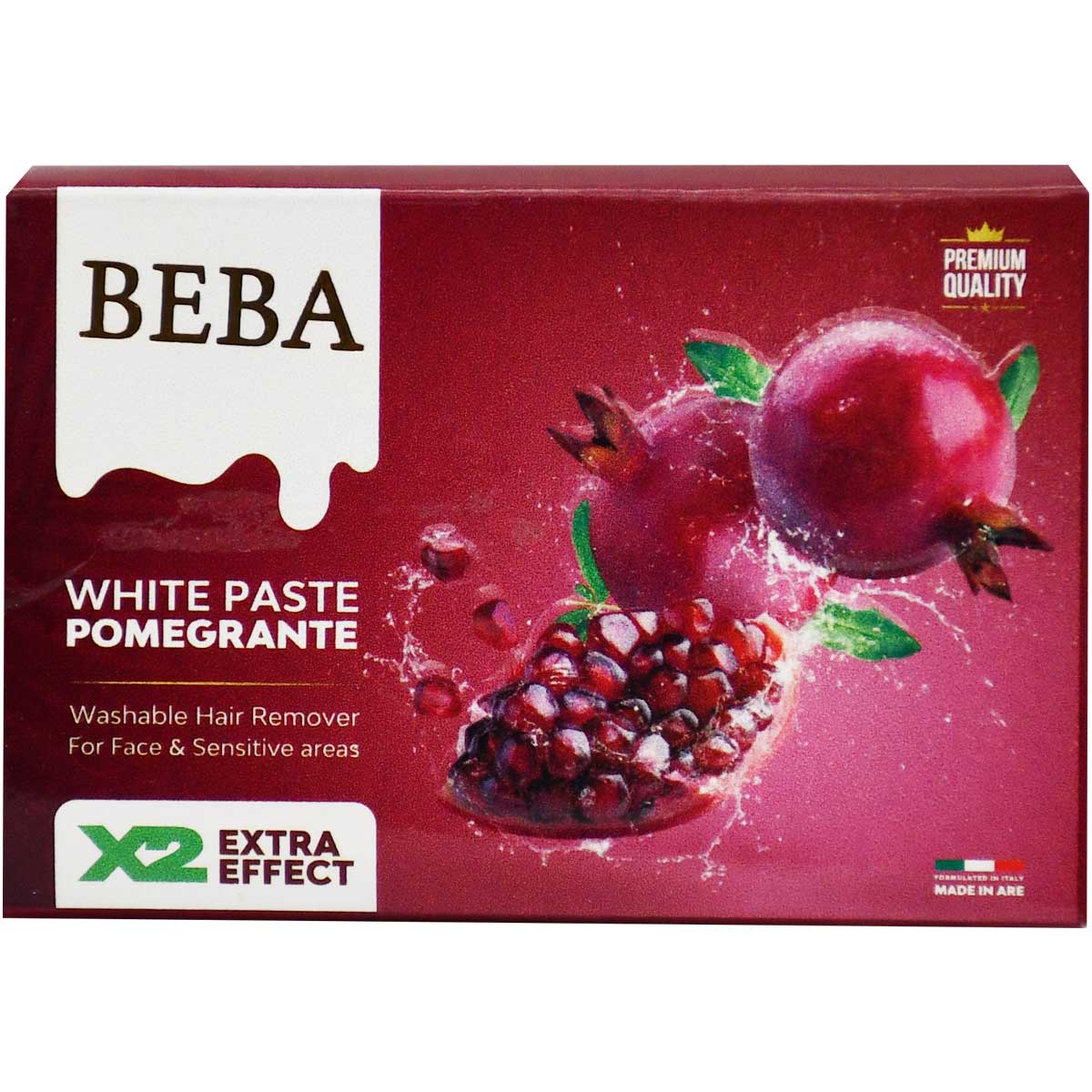 Beba Pomegranate White Paste Hair Remover 100gm image number 0