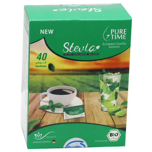 Stevia Pure Time Zero Calorie Sweetener 2gm/Sachet 40 Sachets image number 0