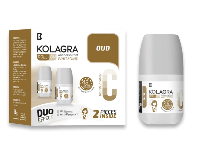 Kolagra Oud Whitenig Deoderant Roll On 2X60ml (Offer Pack) image number 0