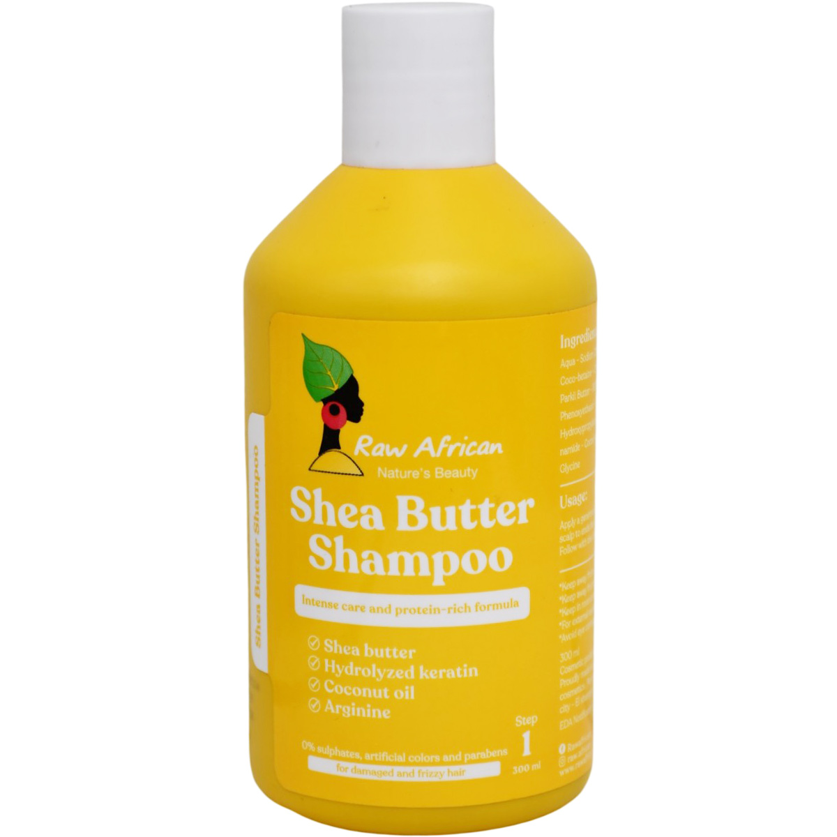 Raw African Shea Butter Shampoo 300ml image number 0