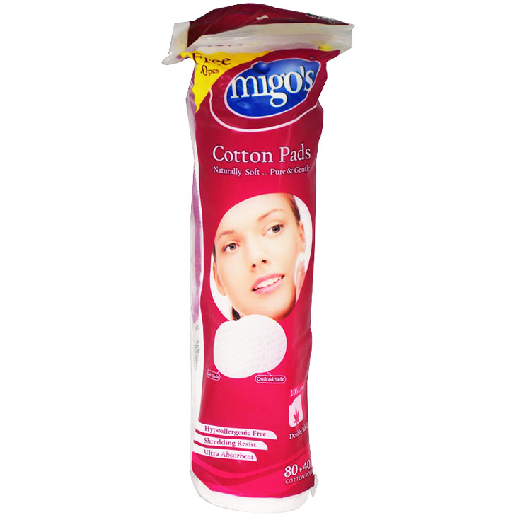 Migos Make Up Cotton Pads 80+40 pieces (Offer Pack) image number 0