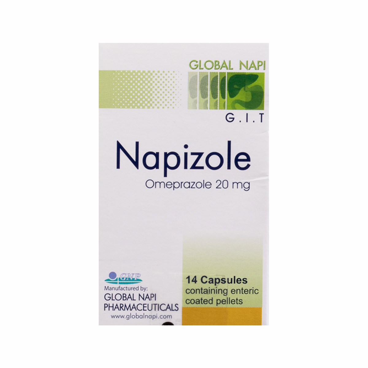 Napizole 20mg 14 Capsules image number 0