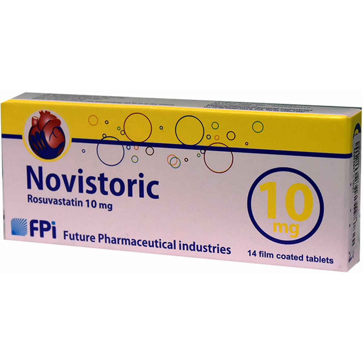 Novistoric 10mg 14 Film Coated Tablets image number 0