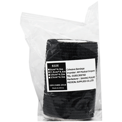 Cohesive Bandage 7.5cmx4.5m (Black) image number 0