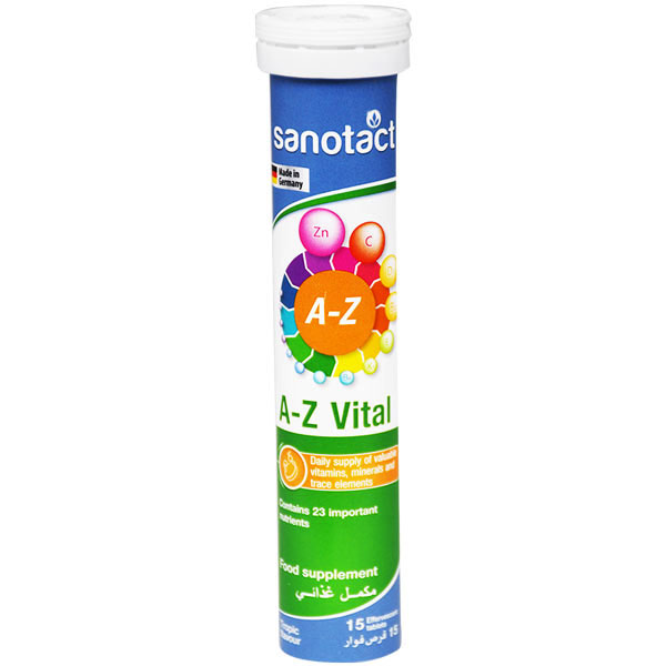 Sanotact A-Z Vital 15/Effervescent Tablets image number 0
