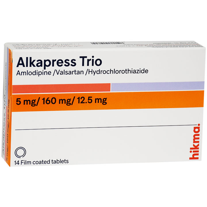 Alkapress Trio 5mg/160mg/12.5mg14 Film Coated Tablet image number 0