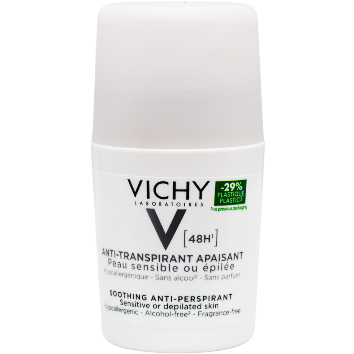 Vichy Soothing Anti Perspirant 48 Hour Roll On Deodorant 50ml image number 0