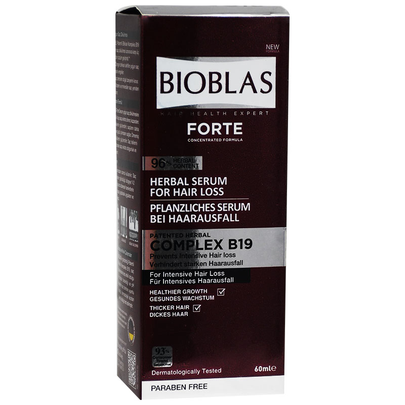 Bioblas Forte Herbal Serum For Hair Loss 60ml image number 0
