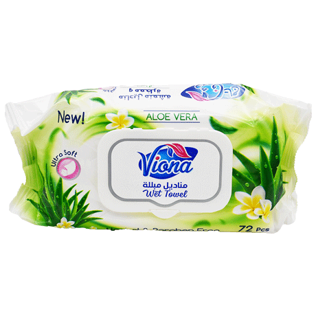 Vionatag Wet Wipes Aloe Vera 72 Pieces image number 0