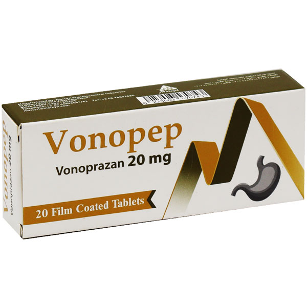 Vonopep 20mg 20 Film Coated Tablets image number 0