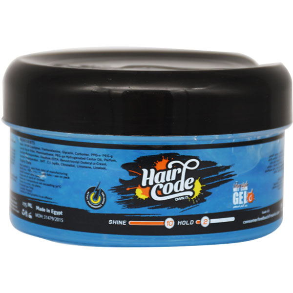 Hair Code Wet Look Blue Hair Jar Gel 275ml