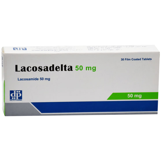 Lacosadelta 50mg 30 Film Coated Tablets image number 0