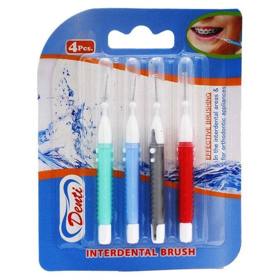 Denti Interdental Brush 4 Pieces image number 0