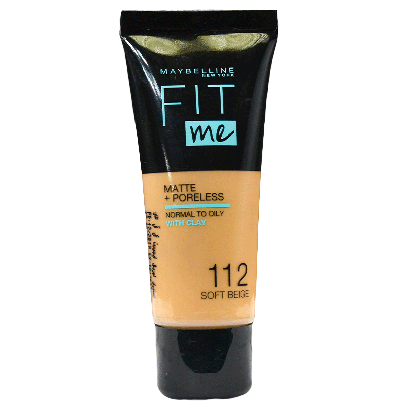 Maybelline Fit Me Matte + Poreless Liquid Foundation /112 Soft Beige image number 0