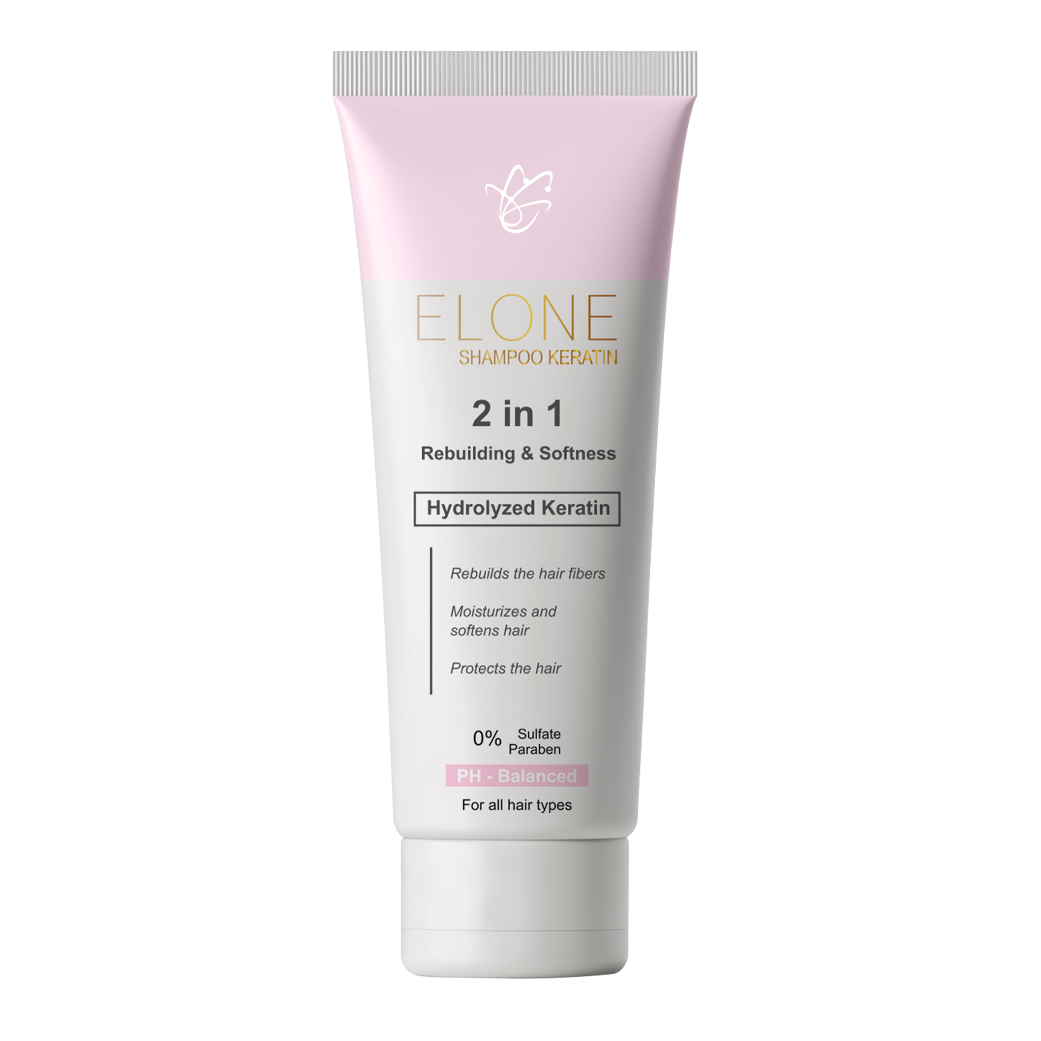 Elone Keratin Shampoo Repair Damaged Hair 200ml image number 0