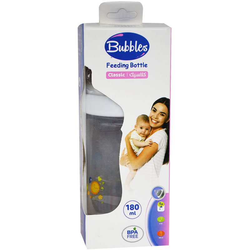 Bubbles Classic Bottle White (1) Month 180ml image number 0