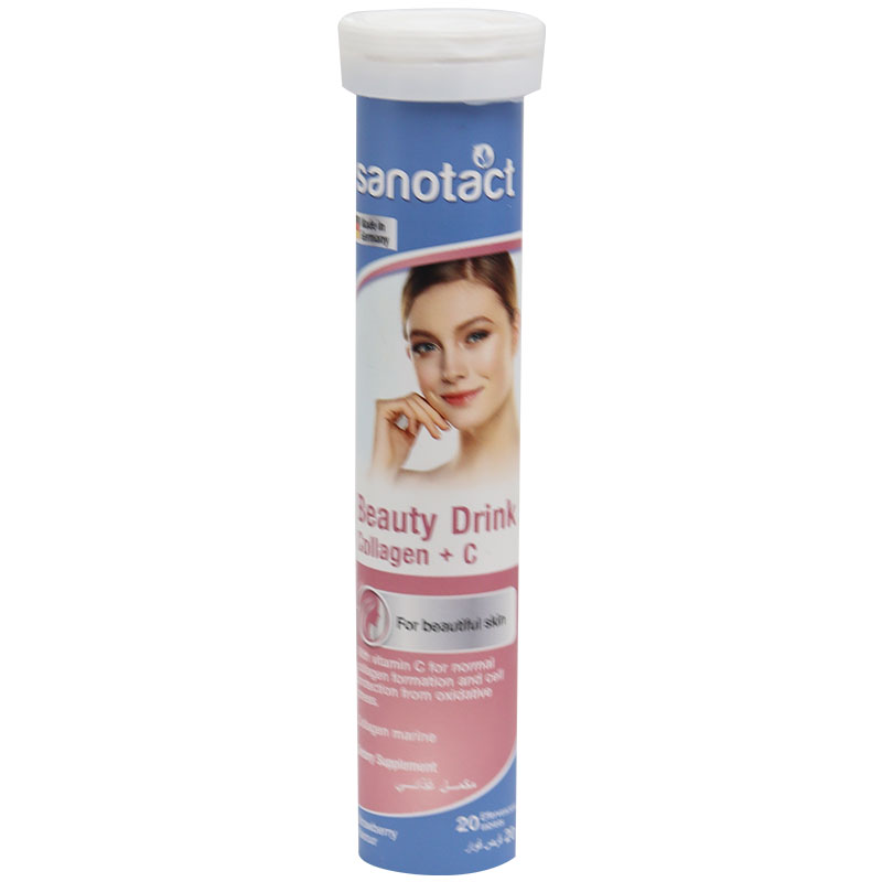 Sanotact Beauty Drink (Collagen + Vitamin C) 20 Tablets image number 0