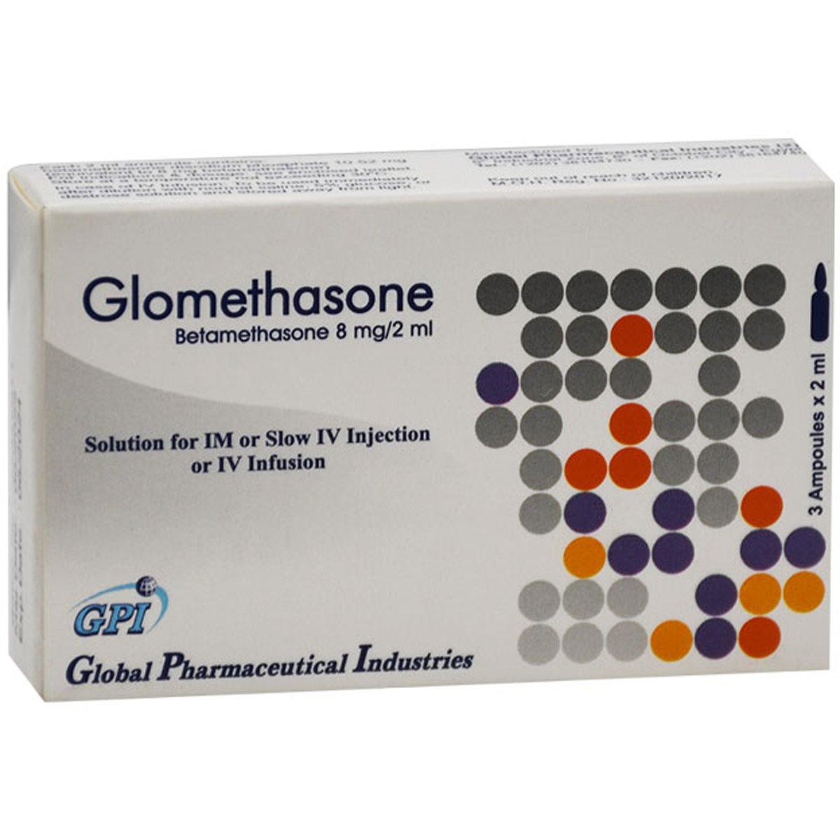 Glomethasone 8Mg/2ml (Intramascular/IV Infusion) 3 Ampoules image number 0
