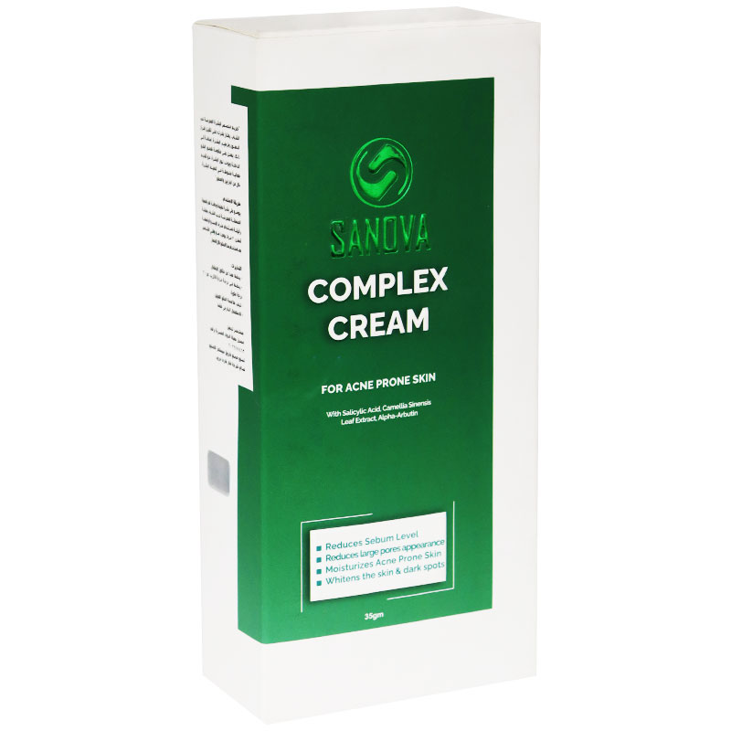 Sanova Complex Cream For Acne Prone Skin 35gm image number 0