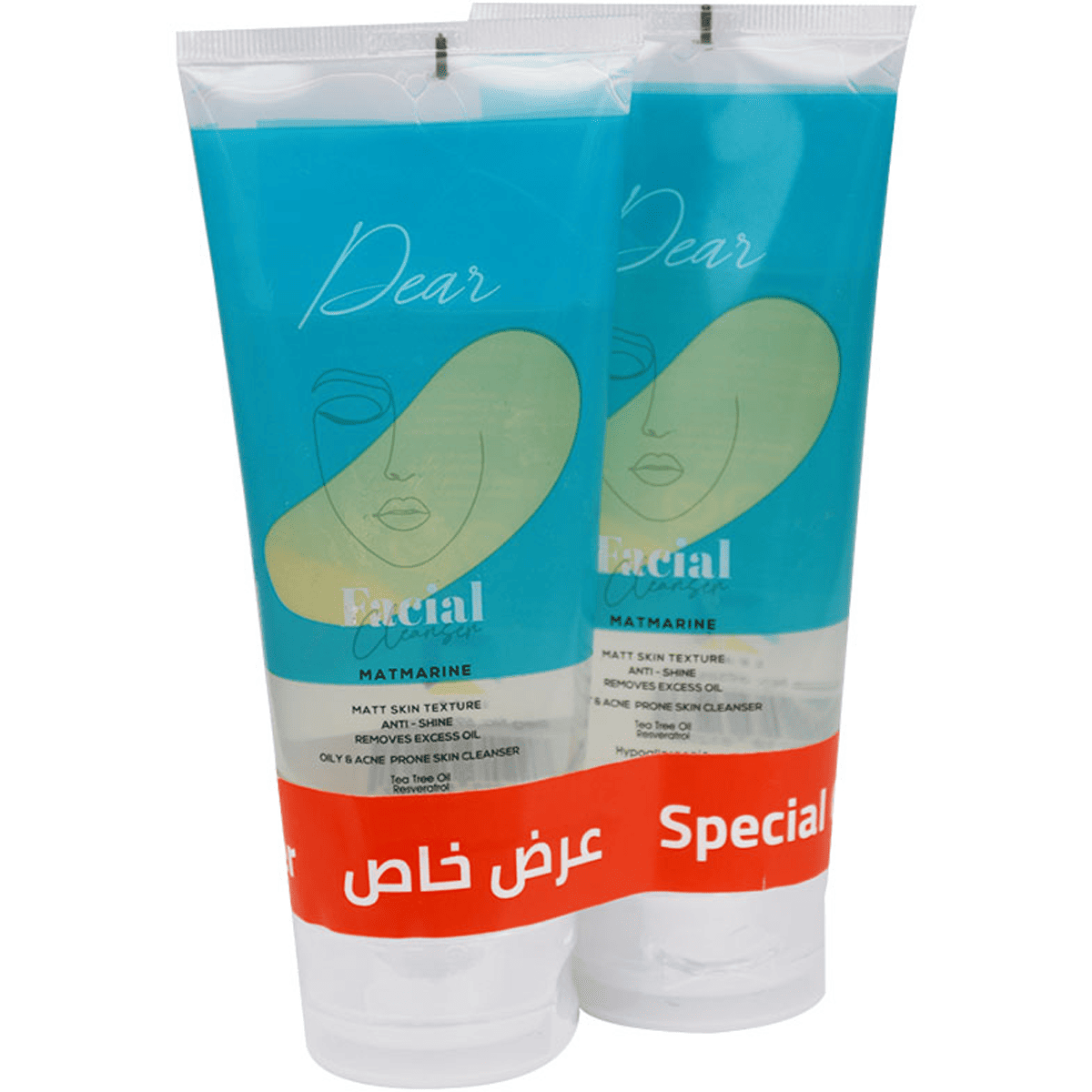 Dear Facial Cleanser For Oily Skin 200ml 1+1 (Offer Pack) image number 0