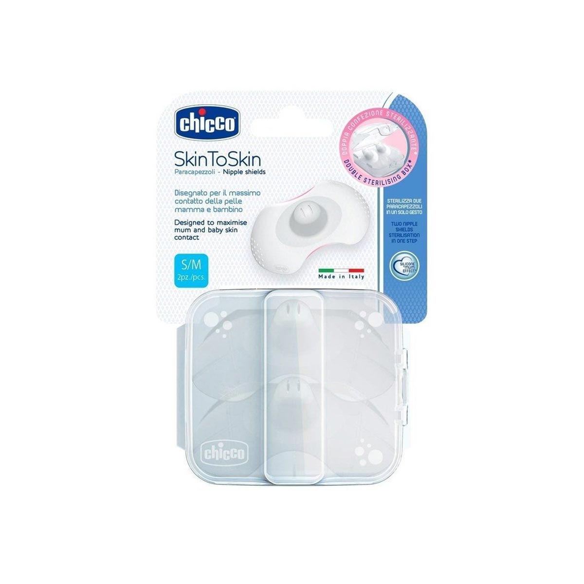 Chicco Nipple Shield.Silicon (S) 2pcs/9033 image number 0