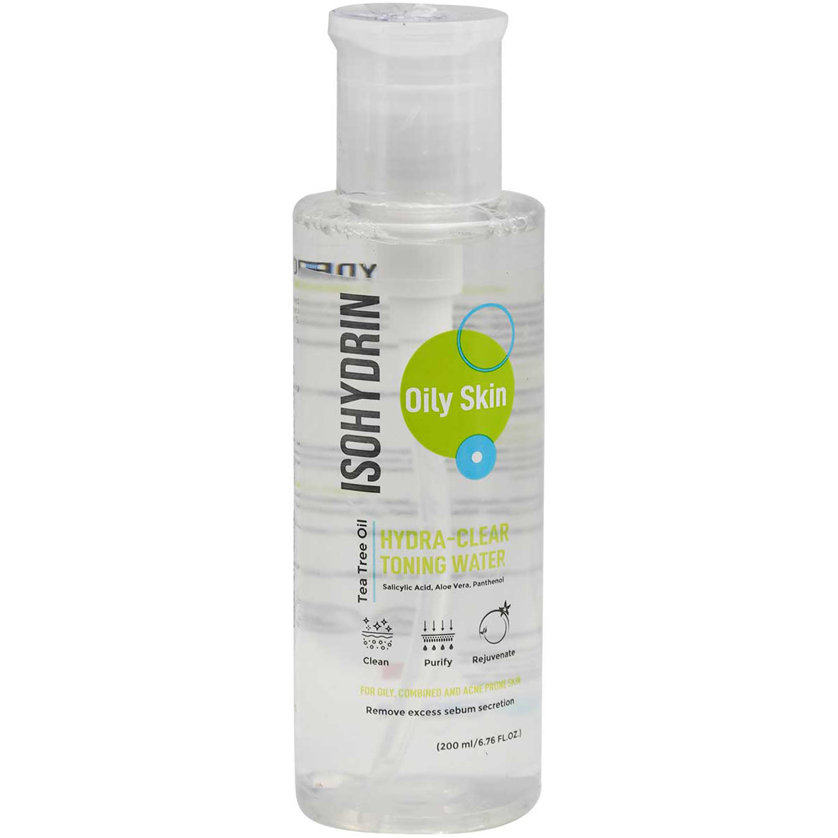 Isohydrin Hydra Clear Toner Water For Oily Skin 200 ml image number 0