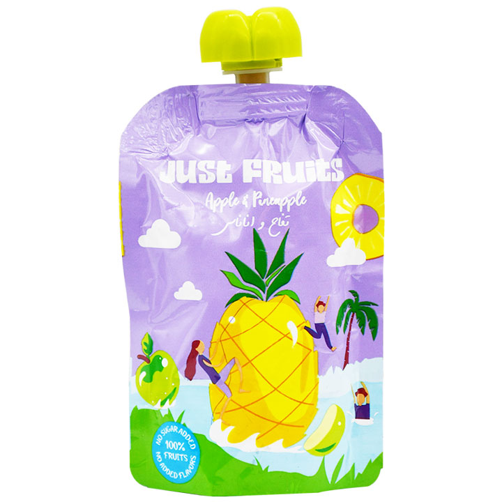 Just Fruits Apple and Pineapple Puree 110gm image number 0