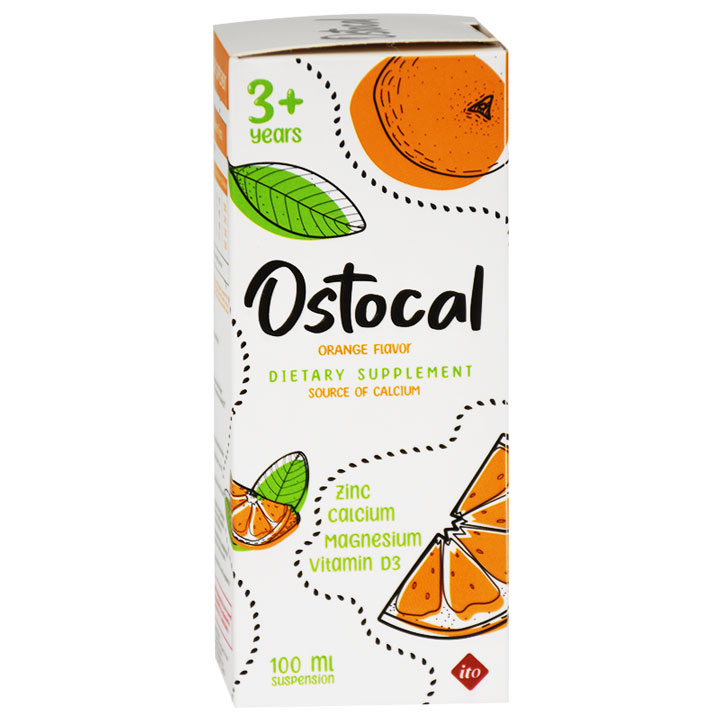 Ostocal Orange Flavor 100ml Suspension image number 0