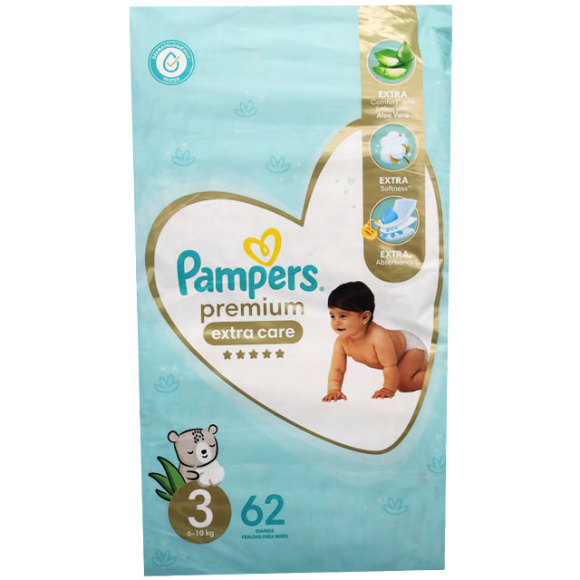 Pampers Premium Extra Care (3) (6-10 KG) 62 Pieces image number 0