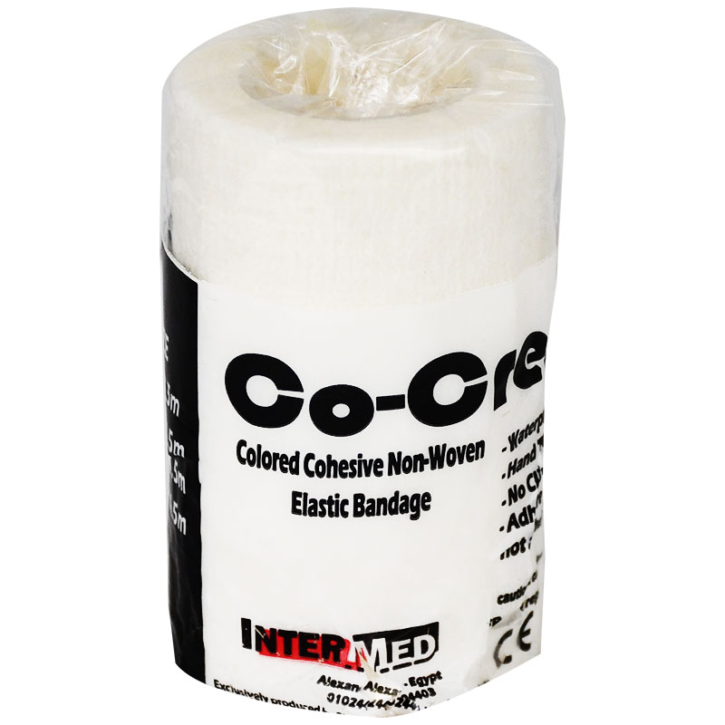 Elastic Cohesive Bandage Co Crepe 7.5Cm White image number 0