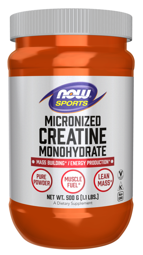 Now Micronized Creatine Monohydrate 500gm Powder image number 0
